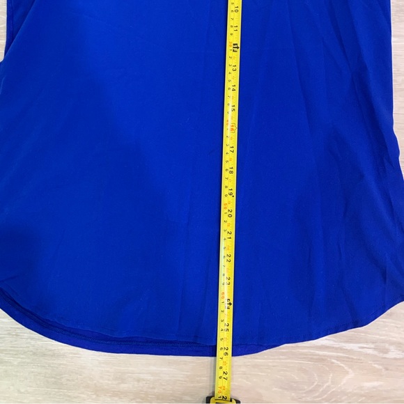 Le Chateau Tunic Blouse ¾ sleeves. Blue. Size Medium - Picture 3 of 7